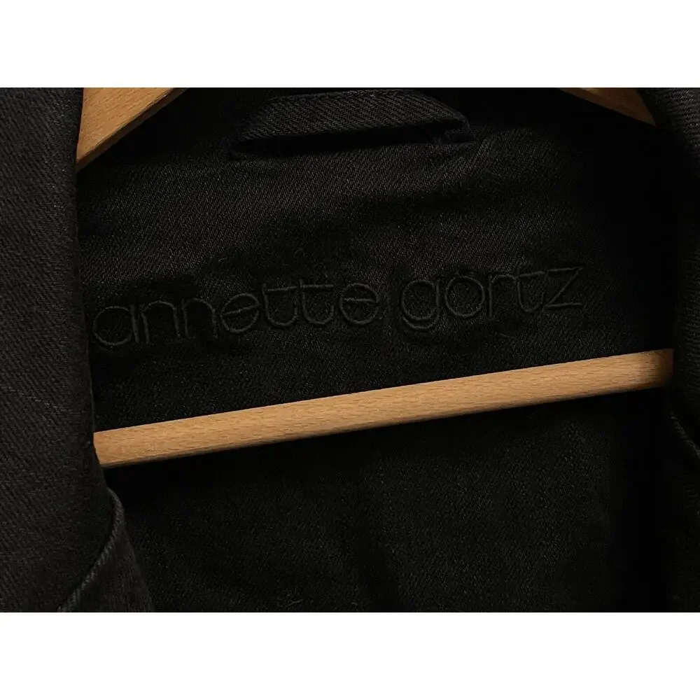 NWT ANNETTE GORTZ Denim Dandy Jacket WOMEN'S MEDIUM Sty CHITA Black C